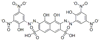 4,5-Dihydroxy-3,6-bis[(2-hydroxy-3,5-dinitrophenyl)azo]-2,7-naphthalenedisulfonic acid CAS#: 20650-52-6