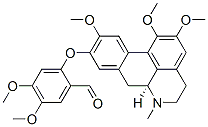 4,5-Dimethoxy-2-[[(6aS)-5,6,6a,7-tetrahydro-1,2,10-trimethoxy-6-methyl-4H-dibenzo[de,g]quinolin-9-yl]oxy]benzaldehyde CAS#: 10210-99-8