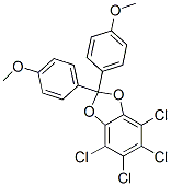 4,5,6,7-Tetrachloro-2,2-bis(4-methoxyphenyl)-1,3-benzodioxole CAS#: 21505-32-8