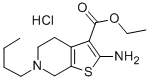 4,5,6,7-Tetrahydro-2-amino-6-butylthieno(2,3-c)pyridine-3-carboxylic a cid ethyl ester HCl CAS#: 29650-17-7