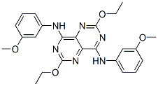 4,8-Bis(m-anisidino)-2,6-diethoxypyrimido[5,4-d]pyrimidine CAS#: 18710-90-2