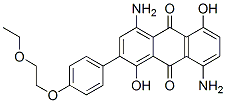 4,8-diamino-2-[p-(2-ethoxyethoxy)phenyl]-1,5-dihydroxyanthraquinone CAS#: 23119-35-9