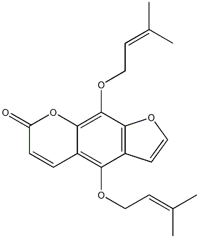 4,9-Bis[(3-methyl-2-buten-1-yl)oxy]-7H-furo[3,2-g][1]benzopyran-7-one CAS#: 14348-21-1
