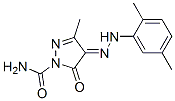 (4E)-4-[(2,5-dimethylphenyl)hydrazinylidene]-3-methyl-5-oxo-pyrazole-1 -carboxamide CAS#: 22948-54-5