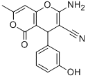 4H,5H-PYRANO[4,3-B]PYRAN-3-CARBONITRILE, 2-AMINO-4-(3-HYDROXYPHENYL)-7-METHYL-5-OXO- CAS#: 220986-31-2