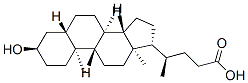 (4R)-4-[(3R,5S,8R,9S,10S,13R,14S,17R)-3-hydroxy-10,13-dimethyl-2,3,4,5,6,7,8,9,11,12,14,15,16,17-tetradecahydro-1H-cyclopenta[a]phenanthren-17-yl]pentanoic acid CAS#: 2276-94-0