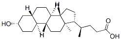 (4R)-4-[(3S,5S,8R,9S,10S,13R,14S,17R)-3-hydroxy-10,13-dimethyl-2,3,4,5,6,7,8,9,11,12,14,15,16,17-tetradecahydro-1H-cyclopenta[a]phenanthren-17-yl]pentanoic acid CAS#: 2276-93-9