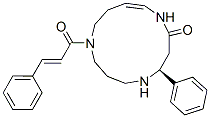 (4S,E)-9-[(E)-1-Oxo-3-phenyl-2-propenyl]-4-phenyl-1,5,9-triazacyclotridec-12-en-2-one CAS#: 11082-66-9