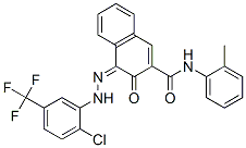 (4Z)-4-[[2-chloro-5-(trifluoromethyl)phenyl]hydrazinylidene]-N-(2-meth ylphenyl)-3-oxo-naphthalene-2-carboxamide CAS#: 17618-85-8