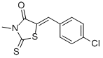 5-[1-(4-CHLORO-PHENYL)-METH-(Z)-YLIDENE]-3-METHYL-2-THIOXO-THIAZOLIDIN-4-ONE CAS#: 23517-83-1