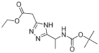 [5-(1-tert-Butoxycarbonylamino-ethyl)-4H-[1,2,4]triazol-3-yl]-acetic acid ethyl ester CAS#: 100187-11-9