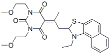 5-[2-(1-ethylnaphtho[1,2-d]thiazol-2(1H)-ylidene)-1-methylethylidene]-1,3-bis(2-methoxyethyl)barbituric acid CAS#: 27969-53-5