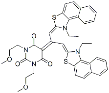 5-[2-(1-ethylnaphtho[1,2-d]thiazol-2(3H)-ylidene)-1-[(1-ethylnaphtho[1,2-d]thiazol-2(3H)-ylidene)methyl]ethylidene]-1,3-bis(2-methoxyethyl)barbituric acid CAS#: 28279-27-8