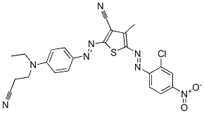 5-(2-Chloro-4-nitrophenylazo)-2-[4-[N-(2-cyanoethyl)-N-ethylamino]phenylazo]-4-methyl-3-thiophenecarbonitrile CAS#: 110553-23-6