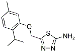 5-(2-ISOPROPYL-5-METHYL-PHENOXYMETHYL)-[1,3,4]THIADIAZOL-2-YLAMINE CAS#: 299935-55-0
