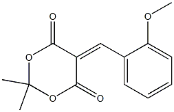 5-(2-METHOXYBENZYLIDENE)-2,2-DIMETHYL-1,3-DIOXANE-4,6-DIONE CAS#: 15795-56-9