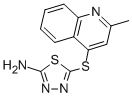 5-[(2-METHYL-4-QUINOLYL)THIO]-1,3,4-THIADIAZOL-2-AMINE CAS#: 219719-19-4