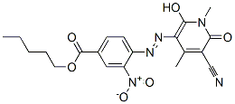 5-[2-Nitro-4-(pentyloxycarbonyl)phenylazo]-3-cyano-6-hydroxy-1,4-dimethyl-2-pyridone CAS#: 113411-95-3