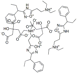 5-[2-(diethylammonio)ethyl]-3-(1-phenylpropyl)-1,2,4-oxadiazolediylium citrate CAS#: 132-35-4