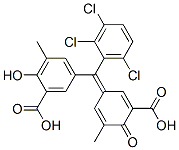 5-[(2,3,6-Trichlorophenyl)(3-carboxy-4-oxo-5-methyl-2,5-cyclohexadien-1-ylidene)methyl]-2-hydroxy-3-methylbenzoic acid CAS#: 25747-13-1