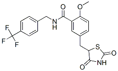 5-[(2,4-DIOXO-1,3-THIAZOLIDIN-5-YL)METHYL]-2-METHOXY-N-[4-(TRIFLUOROMETHYL)BENZYL]BENZAMIDE CAS#: 213252-19-8