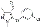 5-(3-CHLOROPHENOXY)-1,3-DIMETHYL-1H-PYRAZOLE-4-CARBALDEHYDE CAS#: 109925-12-4