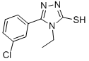 5-(3-CHLOROPHENYL)-4-ETHYL-4H-1,2,4-TRIAZOLE-3-THIOL CAS#: 26028-63-7