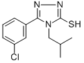 5-(3-CHLOROPHENYL)-4-ISOBUTYL-4H-1,2,4-TRIAZOLE-3-THIOL CAS#: 26028-64-8