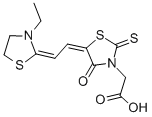 5-[(3-ETHYL-2-THIAZOLIDINYLIDENE)ETHYLIDENE]-4-OXO-2-THIOXO-3- THIAZOLIDINEACETIC ACID CAS#: 21155-21-5
