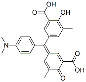 5-[(3-carboxy-5-methyl-4-oxo-2,5-cyclohexadien-1-ylidene)[4-(dimethylamino)phenyl]methyl]-3-methylsalicylic acid CAS#: 23216-52-6