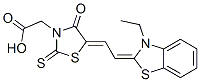 5-[(3-ethylbenzothiazol-2(3H)-ylidene)ethylidene]-4-oxo-2-thioxothiazolidin-3-acetic acid CAS#: 25962-03-2
