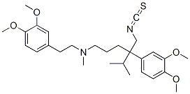 5-((3,4-dimethoxyphenethyl)methylamino)-2-(3,4-dimethoxyphenyl)-2-isopropylpentyl isothiocyanate CAS#: 102852-53-9