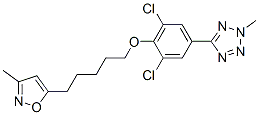 5-(3,5-dichloro-4-((5-(3-methyl-5-isoxazolyl)pentyl)oxy)phenyl)-2-methyl-2H-tetrazole CAS#: 107311-86-4