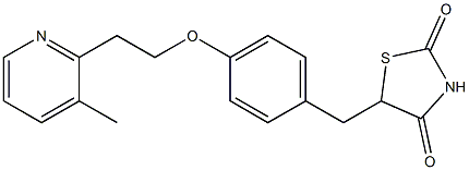 5-(4-(2-(3-Methylpyridin-2-yl)ethoxy)benzyl)thiazolidine-2,4-dione CAS#: 105355-33-7