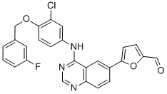 5-[4-((3-Chloro-4-((3-fluorobenzyl)oxy)phenyl)amino)quinazolin-6-yl]-2-furaldehyde CAS#: 231278-84-5