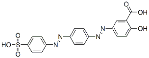 5-[[4-[(4-sulphophenyl)azo]phenyl]azo]salicylic acid CAS#: 25747-21-1