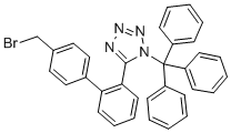 5-(4'-Bromomethyl-1,1'-biphenyl-2-yl)-1-triphenylmethyl-1H-tetrazole CAS#: 124750-51-2