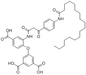 5-[4-CARBOXY-2-[[1,3-DIOXO-3-[4-[(1-OXOOCTADECYL)-AMINO]PHENYL]PROPYL] AMINO]PHENOXY]ISOPHTHALIC ACID CAS#: 17725-27-8