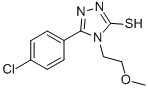 5-(4-CHLORO-PHENYL)-4-(2-METHOXY-ETHYL)-4H-[1,2,4]TRIAZOLE-3-THIOL CAS#: 26438-54-0