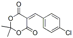 5-[(4-CHLOROPHENYL)METHYLENE]-2,2-DIMETHYL-1,3-DIOXANE-4,6-DIONE CAS#: 15851-87-3