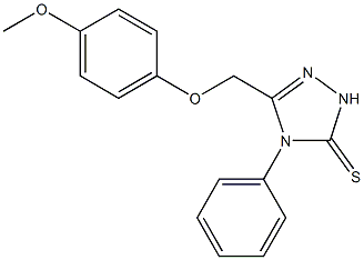 5-[(4-METHOXYPHENOXY)METHYL]-4-PHENYL-4H-1,2,4-TRIAZOLE-3-THIOL CAS#: 107951-97-3