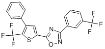 5-[4-PHENYL-5-(TRIFLUOROMETHYL)-2-THIENYL]-3-[3-(TRIFLUOROMETHYL)PHENYL]-1,2,4-OXADIAZOLE CAS#: 256414-75-2