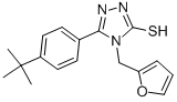 5-[4-(TERT-BUTYL)PHENYL]-4-(2-FURYLMETHYL)-4H-1,2,4-TRIAZOLE-3-THIOL CAS#: 261946-00-3