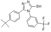 5-(4-TERT-BUTYLPHENYL)-4-[3-(TRIFLUOROMETHYL)PHENYL]-1,2,4-TRIAZOLE-3-THIOL CAS#: 261633-26-5