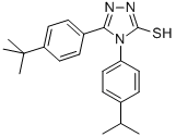 5-[4-(TERT-BUTYL)PHENYL]-4-(4-ISOPROPYLPHENYL)-4H-1,2,4-TRIAZOLE-3-THIOL CAS#: 261761-26-6