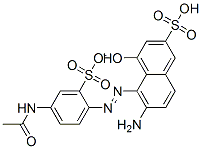 5-[(4-acetamido-2-sulphonatophenyl)azo]-6-amino-4-hydroxynaphthalene-2-sulphonic acid CAS#: 25317-34-4