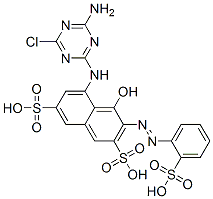 5-[(4-amino-6-chloro-1,3,5-triazin-2-yl)amino]-4-hydroxy-3-[(2-sulphophenyl)azo]naphthalene-2,7-disulphonic acid CAS#: 16893-49-5