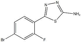5-(4-bromo-2-fluorophenyl)-1,3,4-thiadiazol-2-amine CAS#: 299937-74-9