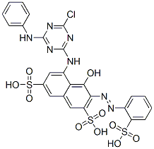 5-[[4-chloro-6-(phenylamino)-1,3,5-triazin-2-yl]amino]-4-hydroxy-3-[(2-sulphophenyl)azo]naphthalene-2,7-disulphonic acid CAS#: 29128-95-8