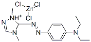 5-[[4-(diethylamino)phenyl]azo]-1,4-dimethyl-1H-1,2,4-triazolium trichlorozincate(1-) CAS#: 14970-39-9
